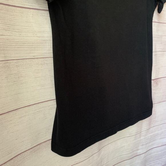 Vintage Levi Black T Shirt with Two Horse Logo Patch and Embroidery Size Medium - Picture 12 of 14